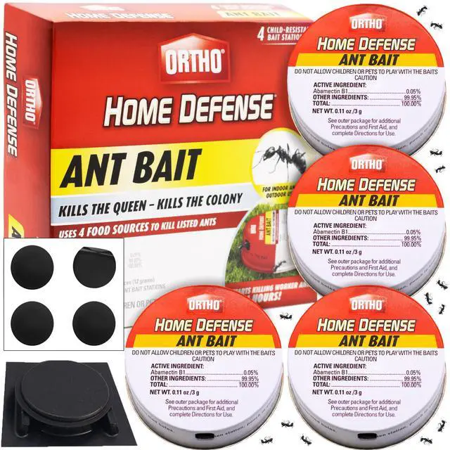 Main image of Ant Traps Indoor by Home Defense 4pk- Metallic & Adhesive Ant Killer Indoor & Ant Killer Outdoor - Ant Trap