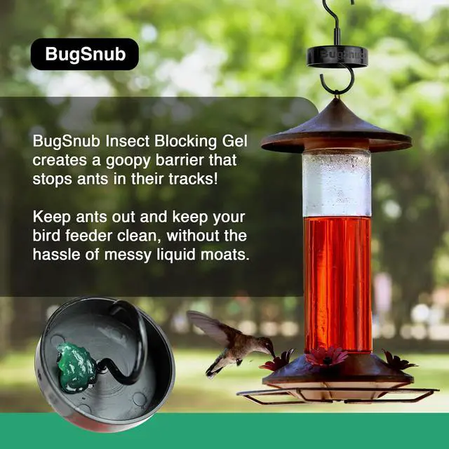 Alt view image 2 of 7 - Hanging Ant Guard (1-pack)- Waterless Ant Defense for Hummingbird Nectar Feeders, Unique Upside-down Design, No Liquid Moat, Metal Hooks