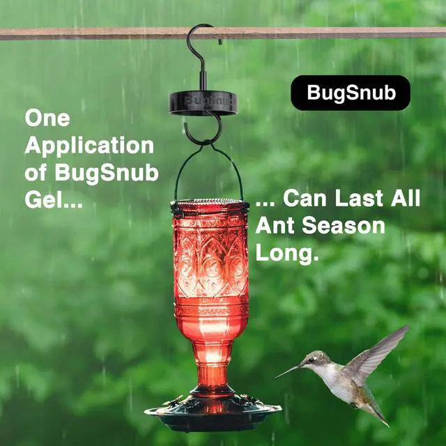 Alt view image 6 of 7 - Hanging Ant Guard (1-pack)- Waterless Ant Defense for Hummingbird Nectar Feeders, Unique Upside-down Design, No Liquid Moat, Metal Hooks