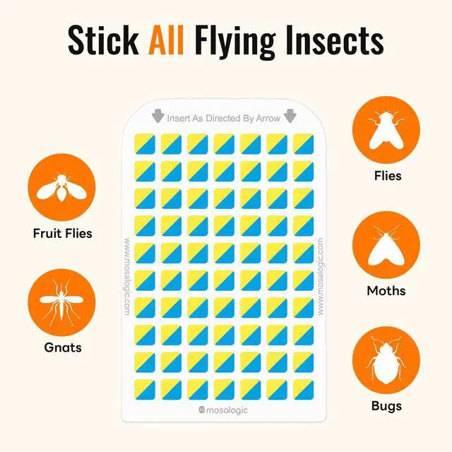 Alt view image 2 of 7 - Sticky Card Plug Refill Replacement Glue Cards for Flying Insect Trap Indoor-10pack (No Device)