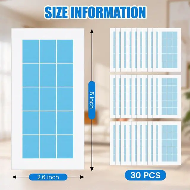 Alt view image 2 of 7 - 30 Pack UV Flying Insect Trap Refill Compatible with Shieldeck Sticky Card Plug Refill Replacement Glue Boards for Insect Bug Mosquito Gnat Indoors (No Device)