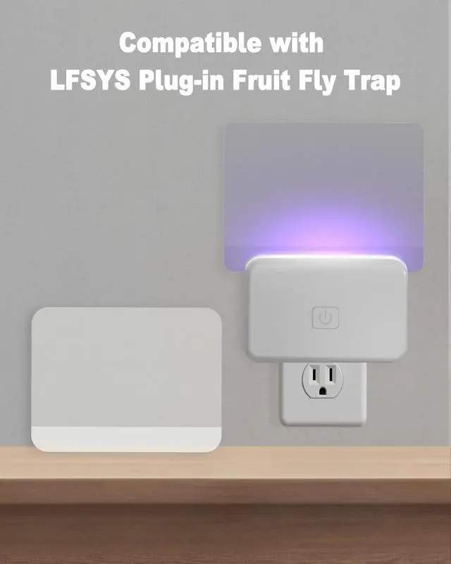 Alt view image 2 of 7 - 40 Pack Refill Glue Boards Compatible with LFSYS Fruit Fly Traps for Indoors, Sticky Card Refills for LFSYS Plug-in UV Light Fly Trap