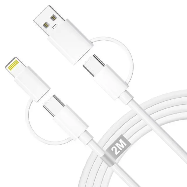 Main image of Multi Charger Cable 4 in 1 Fast Charging, USBC to USBC Cable 60W iPhone Charger cable 6.6FT Lightning cable USB C/USB A to Lightning, USB C/USB A to Usb c iPhone Lead Wire Cord for iPhone,iPad,Samsung