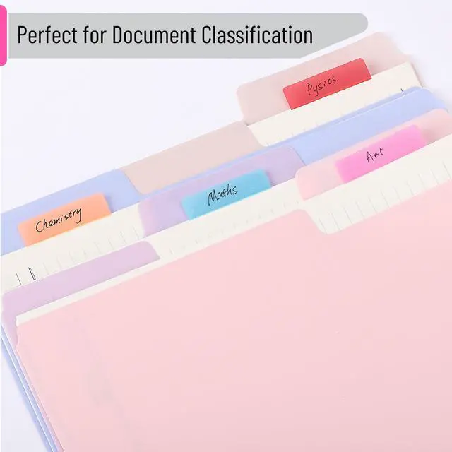 Alt view image 5 of 7 - Sticky Index Tabs, 500 Pcs, 21 Sets, Vibrant
