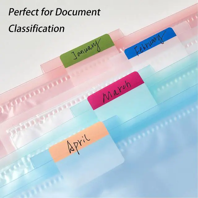 Alt view image 6 of 7 - Sticky Index Tabs Book Page - 500Pcs 2 Inch Writable Colored Pages Markers, Repositionable File Tab Flags Labels Self Adhesive Reading Divider Sticker for Books, Binders, Notebook and Folders (21 Set)