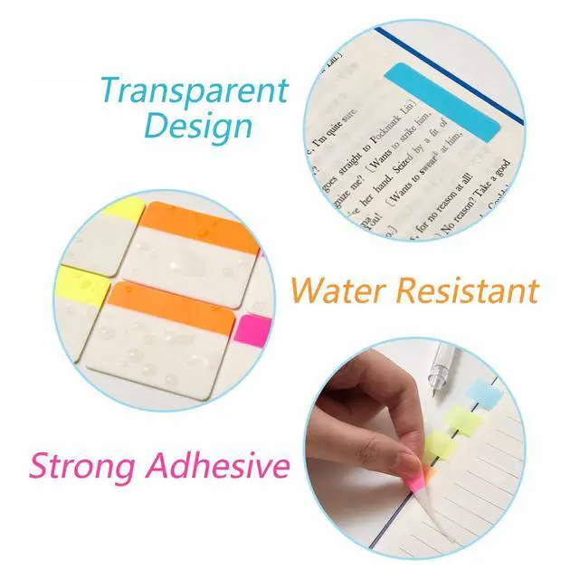 Alt view image 3 of 7 - Sticky Index Tabs Book Page - 500Pcs 2 Inch Writable Colored Pages Markers, Repositionable File Tab Flags Labels Self Adhesive Reading Divider Sticker for Books, Binders, Notebook and Folders (21 Set)