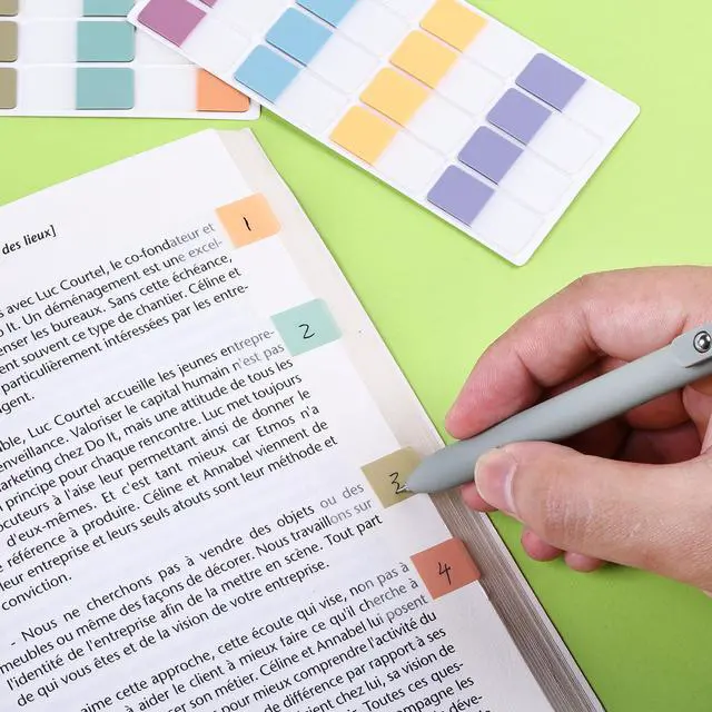 Alt view image 6 of 7 - Sticky Index Tabs, 480 Pcs, Pastel Sticky Tabs for Notebooks