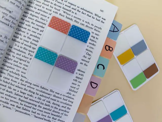 Alt view image 3 of 7 - 900 PCS 1 Inch Book Tabs Sticky Index Tabs,Writable Repositionable