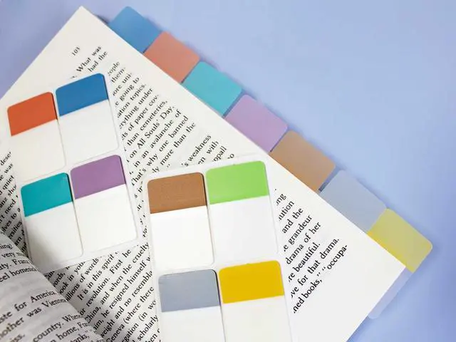 Alt view image 5 of 7 - 900 PCS 1 Inch Book Tabs Sticky Index Tabs,Writable Repositionable