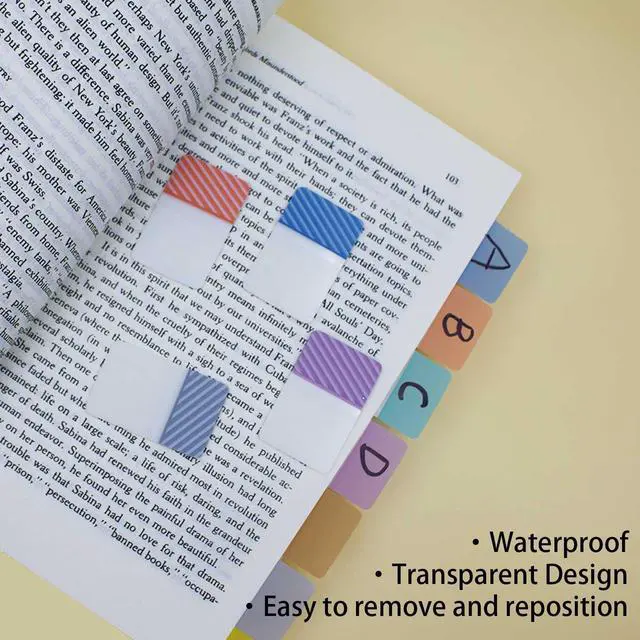 Alt view image 7 of 7 - 900 PCS 1 Inch Book Tabs Sticky Index Tabs,Writable Repositionable