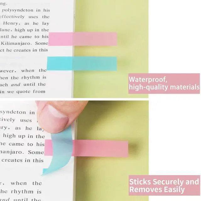 Alt view image 4 of 7 - (4200 Pcs) Book Tabs for Annotating, Sticky Tabs Transparent Small Sticky Notes Flags, Colorful Morandi Page Markers for Notebooks, Multi-Colored Writable and Repositionable Book Flags Strip