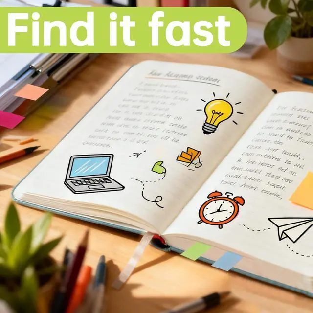 Alt view image 6 of 7 - Sticky Tabs, 1000Pcs Transparent Pop Up Writable Colored Book Index Tab, Colorful Repositionable Page Markers Book Tabs for Books and Classify Files, Reading Notes, Teacher Supplies