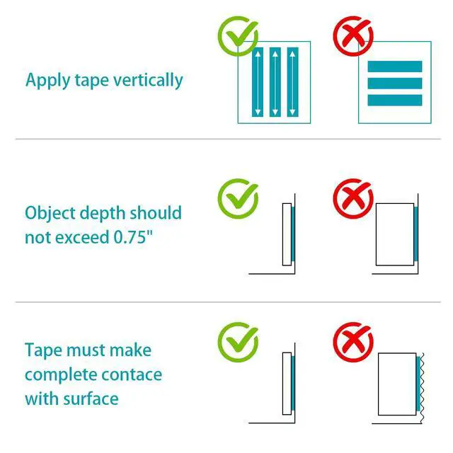 Alt view image 3 of 7 - 2PCS Heavy Duty Double-Sided Tape (10FT Long), Removable Adhesive Gel Tape, Clear Invisible Mounting Strips for Home and Office Use