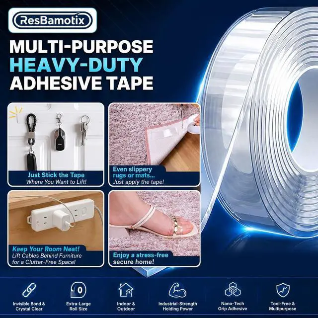 Alt view image 4 of 7 - Nano Double Sided Tape, Removable Reusable Mounting Tape