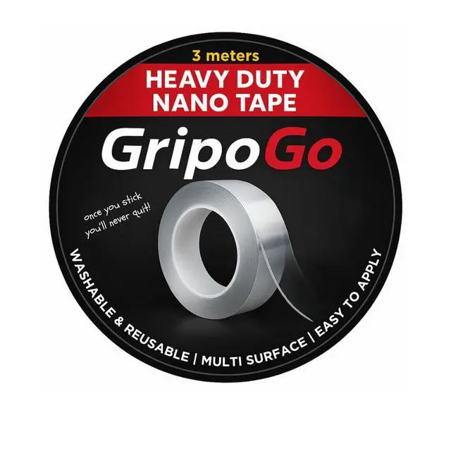 Alt view image 7 of 7 - Double Sided Tape Heavy Duty, Clear Double Sided Mounting Tape, Nano Tape, Double Sided Adhesive Tape, Washable, Reusable & Traceless for Multi-Surface Use, Rug Grip, Wall & DIY Projects (Pack of 1)