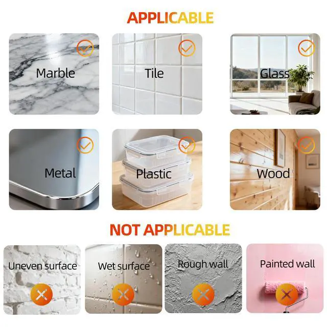 Alt view image 6 of 6 - Double Sided Tape Heavy Duty - 240" x 1" & 0.5" - Removable Nano Tape for Poster Carpet Picture Hanging Strip Rug Wall Outdoor - Clear & Strong Adhesive Multipurpose Mounting Tape