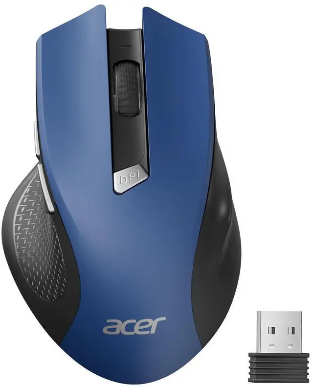 Main image of Wireless Mouse for Laptop, 2.4GHz Computer Mouse 3 Adjustable DPI Office Cordless USB Mice with USBA Receiver, 6 Buttons, 1600 DPI, Medium to Large Sized Hands (Blue)