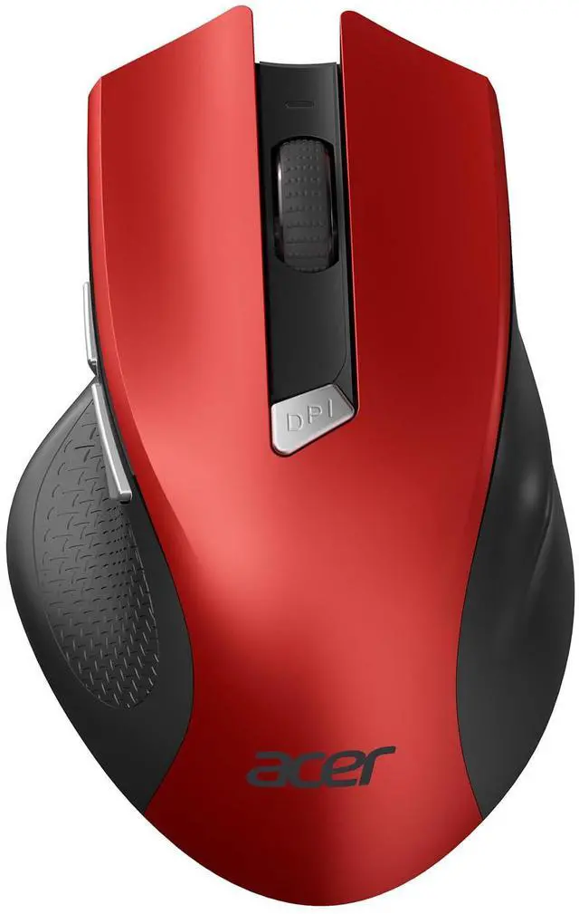 Main image of Wireless Mouse for Laptop, 2.4GHz Computer Mouse 3 Adjustable DPI Office Cordless USB Mice with USBA Receiver, 6 Buttons, 1600 DPI, Medium to Large Sized Hands (Red)