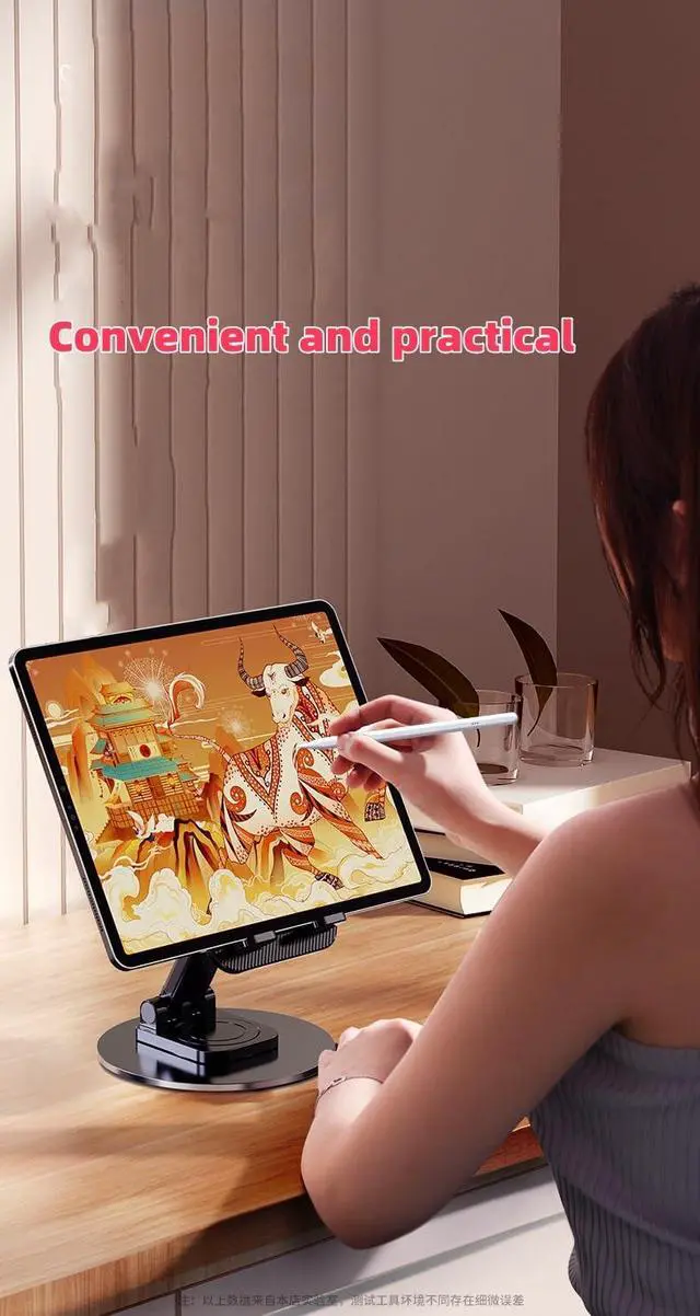 Alt view image 4 of 7 - Adjustable Phone Stand, Black