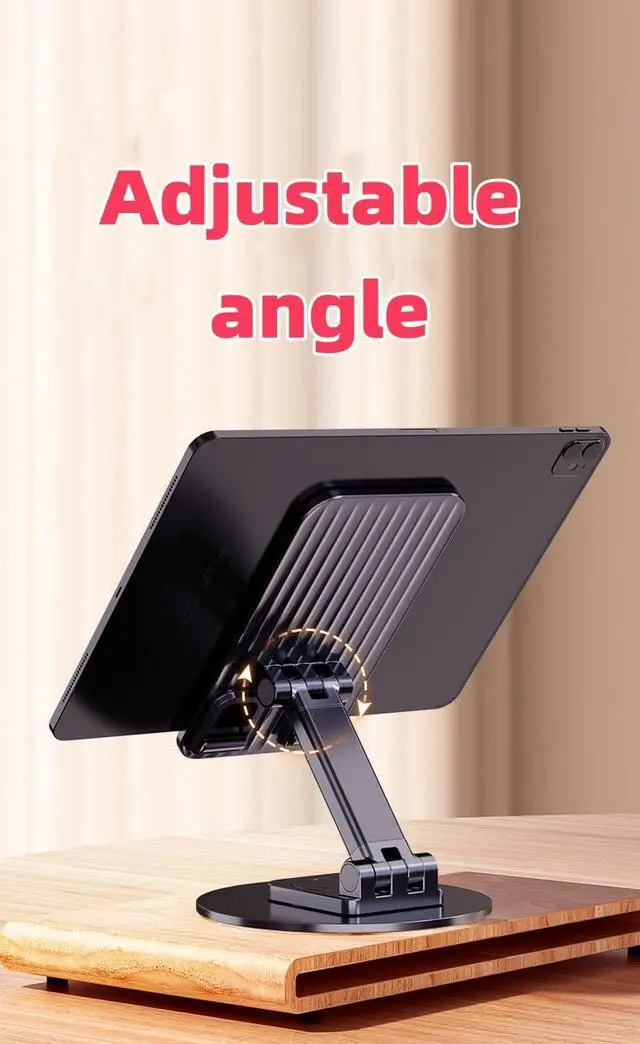 Alt view image 6 of 7 - Adjustable Phone Stand, Black
