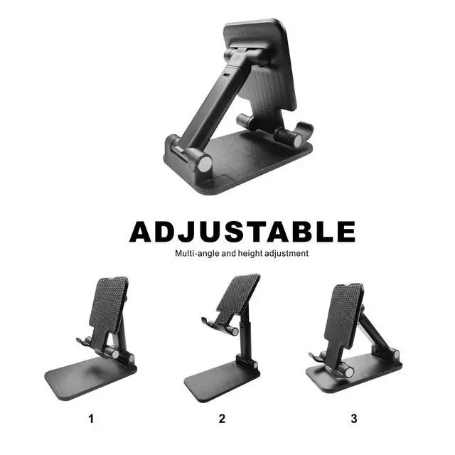Alt view image 6 of 7 - Adjustable Cell Phone Stand,Phone Stand,Mobile Phone Holder,iPhone Holder for Desk,Cell Phone Holder Portable Cellphone Cradle Desktop Dock Stand for Smart Phones,iPad Tablet and E-Reader