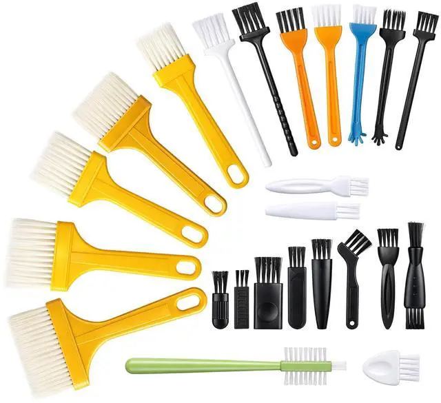Main image of 24 Pcs Small Cleaning Brush Mini Anti Static Brush Keyboard Brushes Electronic Cleaning Brushes for Computer Keyboard Laptop Motherboard Camera Car Vents Small Space