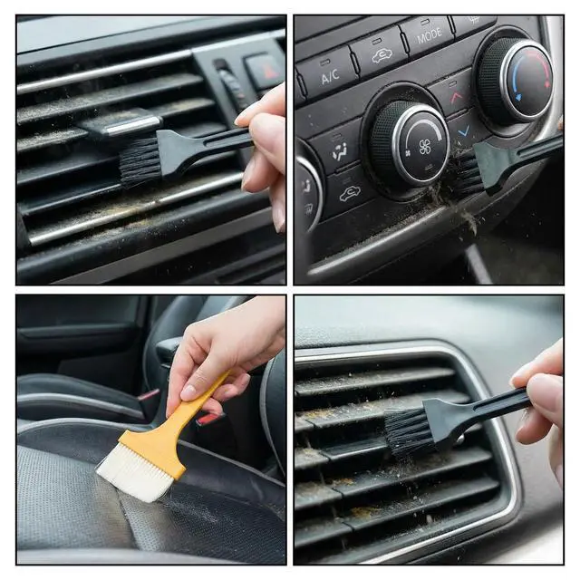 Alt view image 4 of 7 - 24 Pcs Small Cleaning Brush Mini Anti Static Brush Keyboard Brushes Electronic Cleaning Brushes for Computer Keyboard Laptop Motherboard Camera Car Vents Small Space