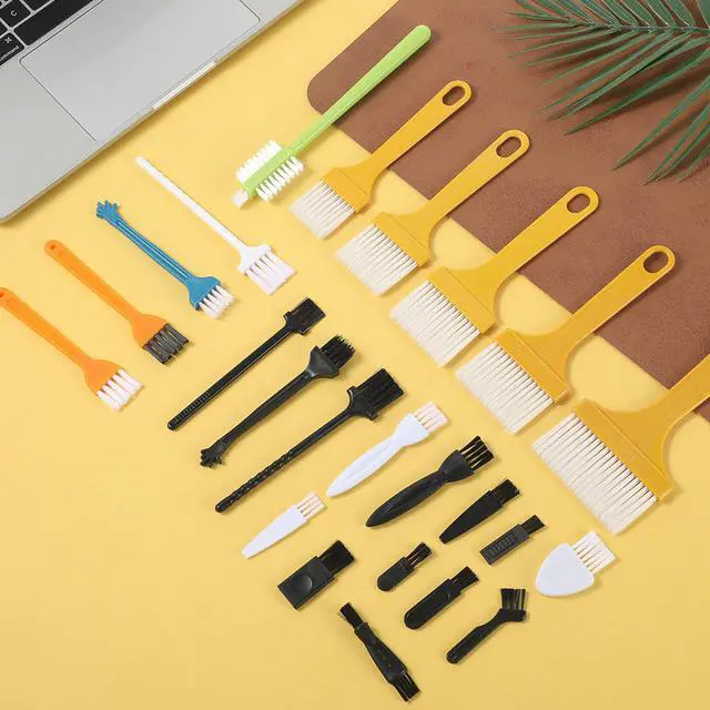 Alt view image 6 of 7 - 24 Pcs Small Cleaning Brush Mini Anti Static Brush Keyboard Brushes Electronic Cleaning Brushes for Computer Keyboard Laptop Motherboard Camera Car Vents Small Space