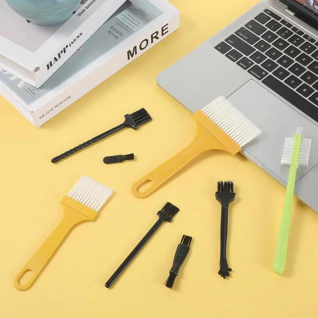 Alt view image 7 of 7 - 24 Pcs Small Cleaning Brush Mini Anti Static Brush Keyboard Brushes Electronic Cleaning Brushes for Computer Keyboard Laptop Motherboard Camera Car Vents Small Space