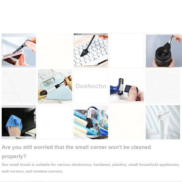 Alt view image 3 of 6 - Computer Keyboard Cleaning Brush, Anti Static Nylon Electronics Cleaning Brush Kit, for Computer Keyboard, Printer, Phone, Sewing Machine, Car Interior Detailing, Razor Cleaning (Set of 10)