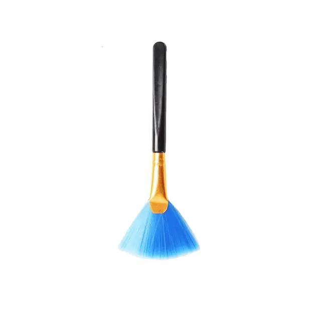 Alt view image 2 of 4 - 4PCS Super Soft Cleaning Fan Brush Fibre Blue 12.5cm Cleaning Computer Keyboard Dust Lens Mobile Phone Razor Cleaning Brush Display Electronics Crevice Cleaning