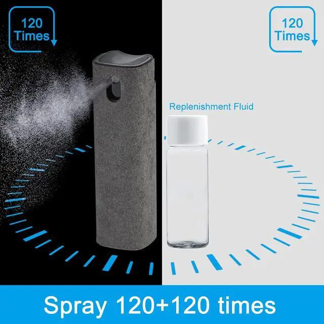 Alt view image 5 of 6 - Screen Cleaner Touchscreen Mist Spray, Cleaning Kit for Electronic Smart Phone TV, Laptop, Tablet, PC, Computer Monitor LCD Flat Screens, Eyeglasses, Compatible with iPhone iPad MacBook Pro