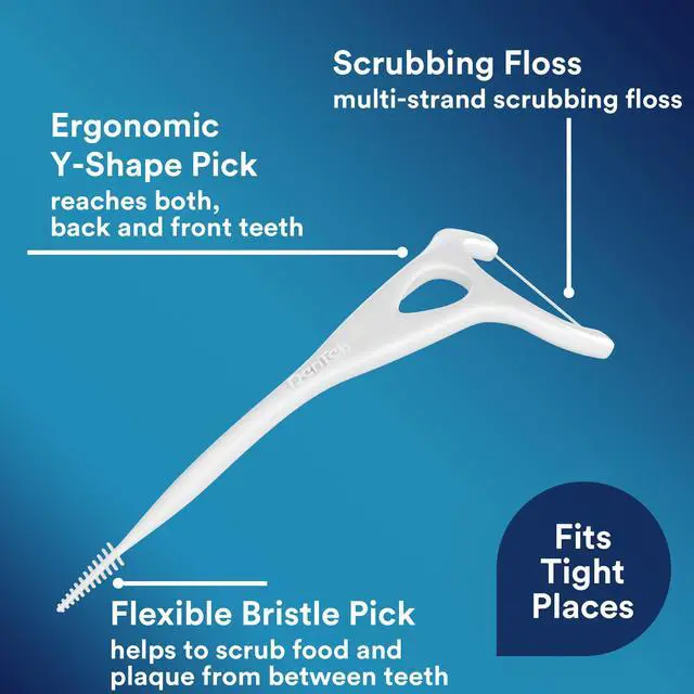 Alt view image 4 of 7 - Complete Clean Floss Picks | Removes Food & Plaque | 75 Count