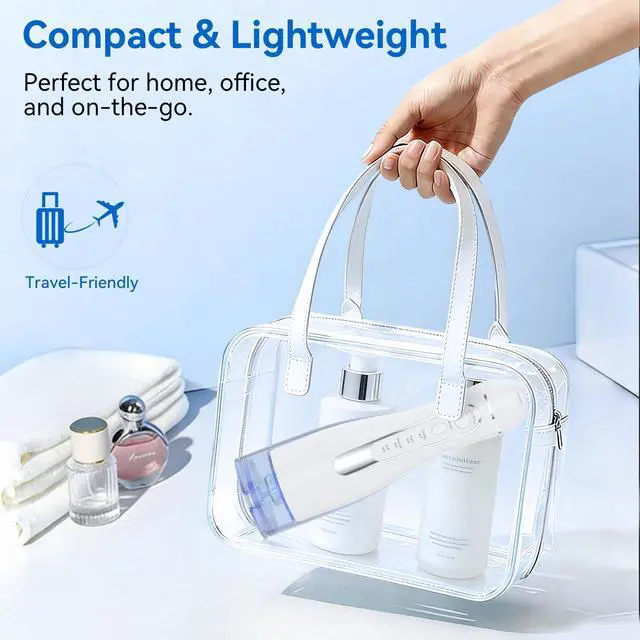 Alt view image 5 of 7 - Water Flosser for Teeth Cleaning: Cordless Portable Water Dental Pick, 4 Modes Rechargeable Oral Irrigator with 5 Nozzles, 300ML IPX7 Waterproof Electric Flossers for Braces, Travel & Home Use, White
