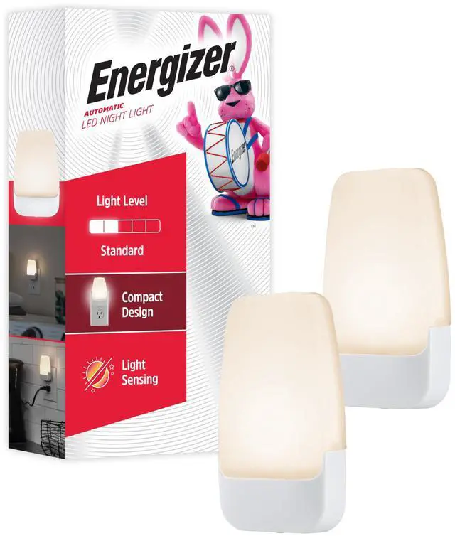 Main image of Night Lights Plug into Wall, 2-Pack, LED Plug in Nightlight, Soft Warm White, Dusk to Dawn Sensor, Adults, Kids, Bedroom, Bathroom, Nursery, Hallway, Kitchen, UL Safety Listed, 81565