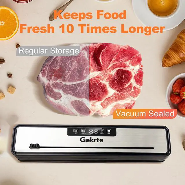 Alt view image 5 of 7 - Compact Vacuum Sealer Machine, 75kPa Food Sealer Vacuum Sealer