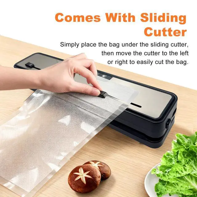 Alt view image 4 of 7 - Compact Vacuum Sealer Machine, 75kPa Food Sealer Vacuum Sealer
