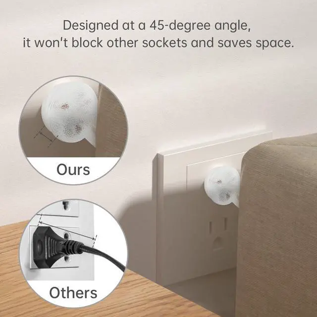 Alt view image 4 of 6 - 3-Prong Power Cord, 8ft Clear Indoor Replacement Cable with Right Angle Flat Plug, 18AWG Stripped Ends for Lamp & Device Wiring(8ft, Clear)