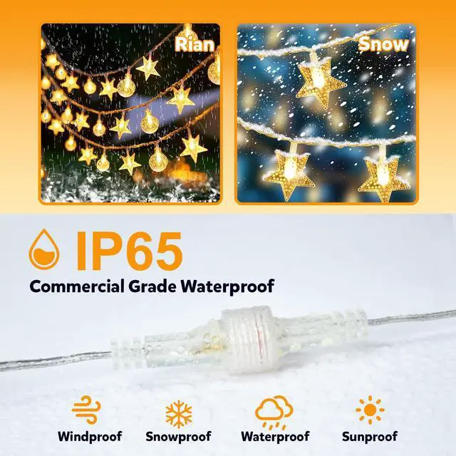Alt view image 5 of 6 - Extension Cords for String Lights Inflatable Decorations, 2 Pin 16.4FT Outdoor Extension Cable Waterproof for Class2 Power Adapter Solar Pannel Holiday Transparent