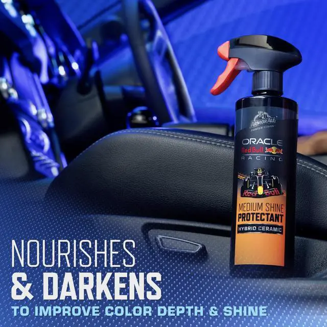 Alt view image 3 of 7 - Podium Series Hybrid Ceramic Medium Shine Protectant Spray, 16 fl oz, Car Interior Protectant Developed in Collaboration with Oracle Red Bull Racing