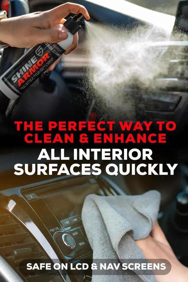 Alt view image 4 of 7 - Car Interior Cleaner & Protectant - Interior Detailer Spray with UV Defense, Streak-Free Car Cleaning Spray for Dashboard, Leather, Vinyl, Plastic & Rubber - Trucks, SUVs & RVs - 8 fl oz