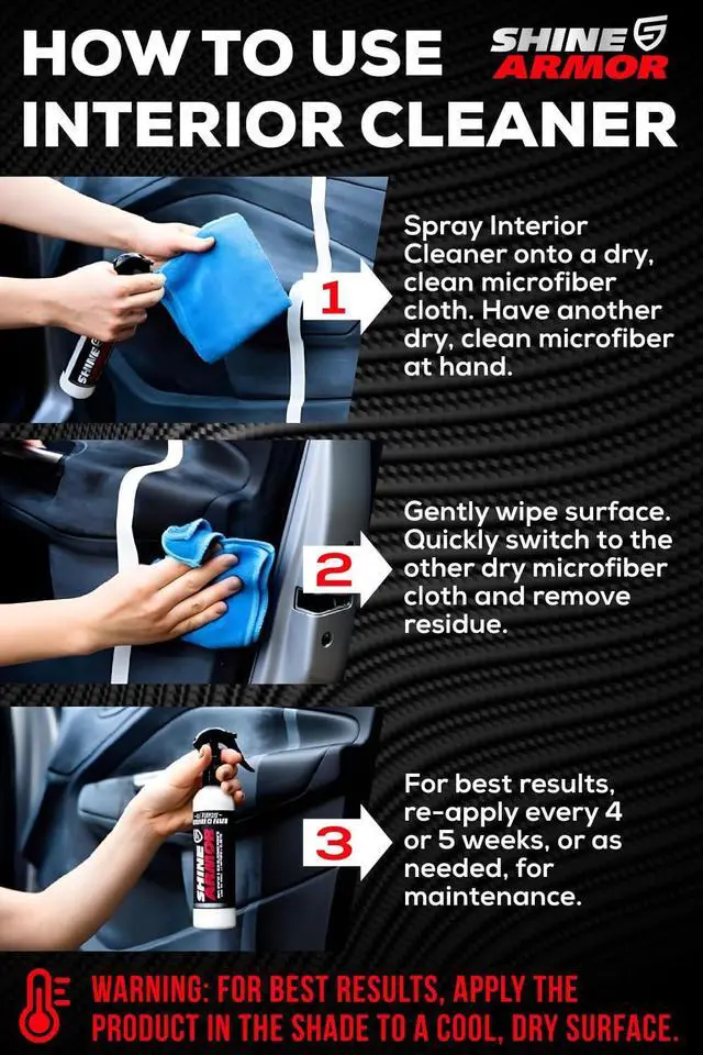 Alt view image 5 of 7 - Car Interior Cleaner & Protectant - Interior Detailer Spray with UV Defense, Streak-Free Car Cleaning Spray for Dashboard, Leather, Vinyl, Plastic & Rubber - Trucks, SUVs & RVs - 8 fl oz