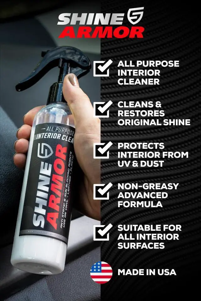 Alt view image 7 of 7 - Car Interior Cleaner & Protectant - Interior Detailer Spray with UV Defense, Streak-Free Car Cleaning Spray for Dashboard, Leather, Vinyl, Plastic & Rubber - Trucks, SUVs & RVs - 8 fl oz