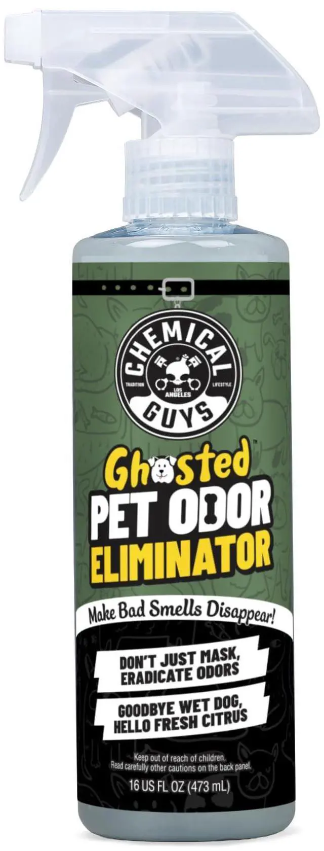 Main image of Ghosted Pet Odor Eliminator 16 Oz Pet Smell Neutralizer for Car Interior, Carpet, Upholstery, Fabric Seats, Home, Furniture, Citrus Scent Spray Cleaner
