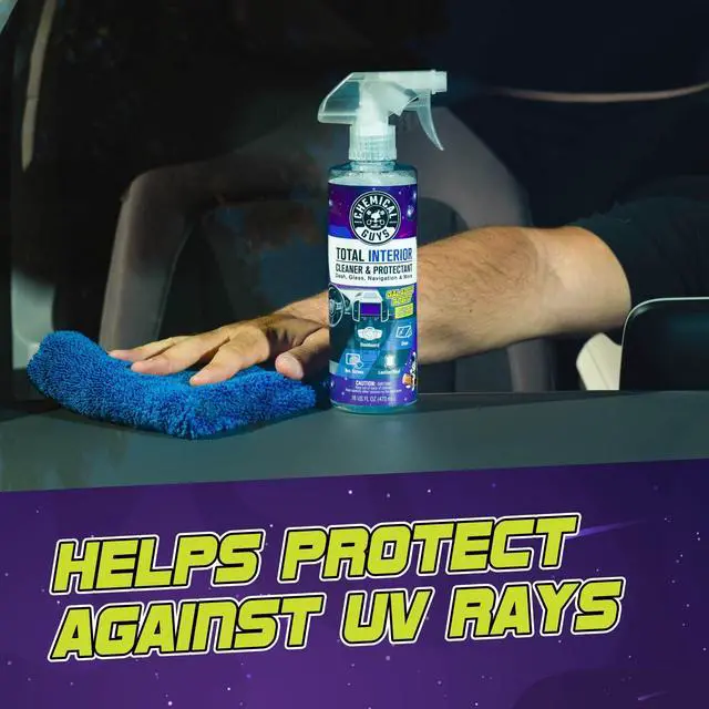 Alt view image 4 of 6 - Total Interior Cleaner & Protectant - (16 oz) All-in-One Car Interior Cleaner for Dash, Seats, Carpet, Glass, Vinyl, Leather, and Plastic - Galactic Scent