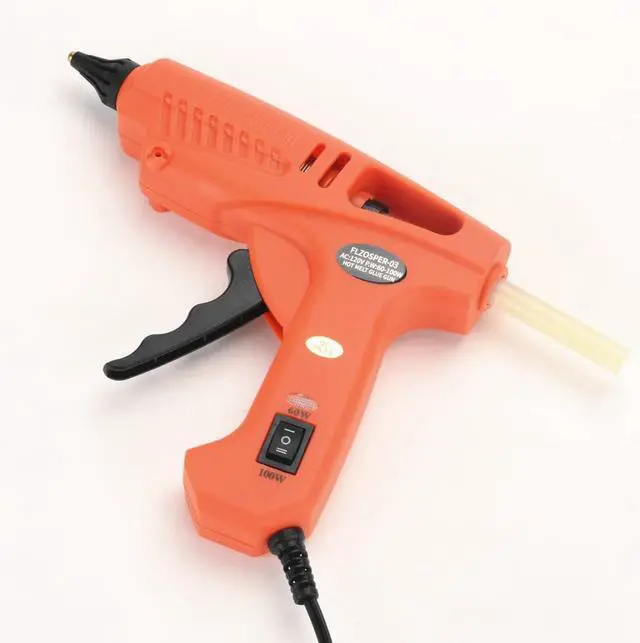Alt view image 2 of 7 - 60/100W Full Size Hot Glue Gun with 20-Piece Glue SticksDual Power Large Glue Gun High Temp Melt Glue Gun Kit Suitable for DIY Arts Craft Projects, Home Quick Repairs, Gray