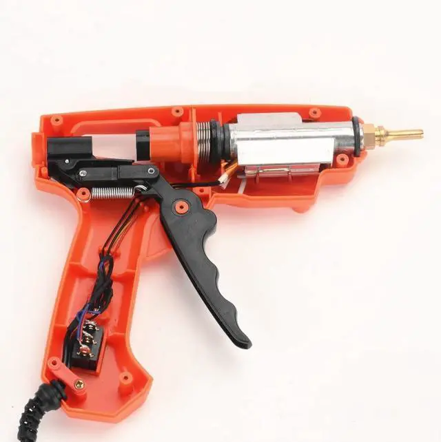 Alt view image 5 of 7 - 60/100W Full Size Hot Glue Gun with 20-Piece Glue SticksDual Power Large Glue Gun High Temp Melt Glue Gun Kit Suitable for DIY Arts Craft Projects, Home Quick Repairs, Gray