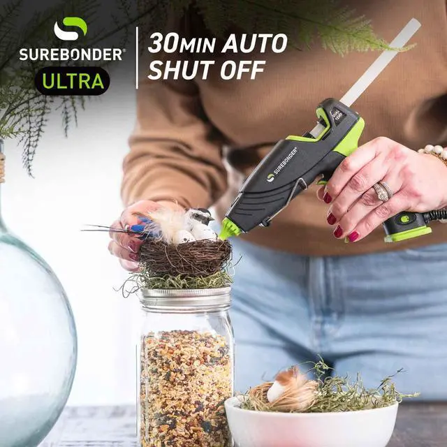 Alt view image 5 of 5 - Auto Shut Off Hot Glue Gun, Dual Temperature, Full Size, 1.5X Power of Full Size Glue Guns, Easy-Adjust Temp for Multiple Projects (Ultra Series DT-360F)