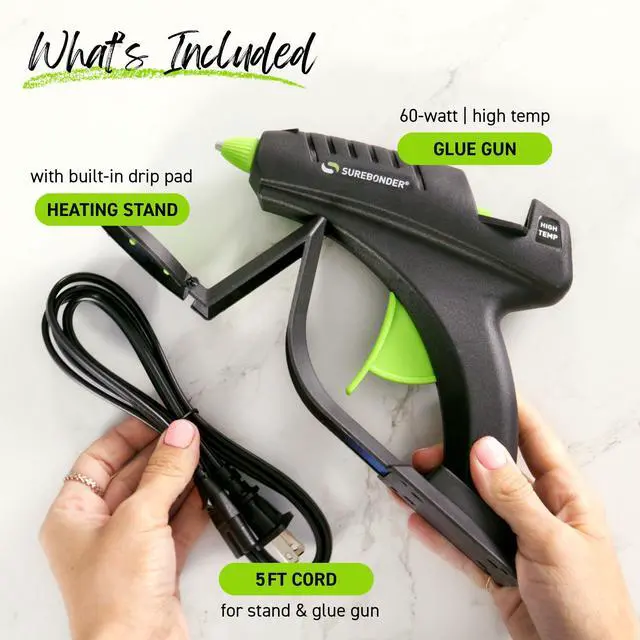 Alt view image 6 of 7 - Cordless Hot Glue Gun, High Temperature, Full Size, 60W, 50% More Power - Sturdily Bonds Metal, Wood, Ceramics, Leather & Other Strong Materials (Specialty Series CL-800F)