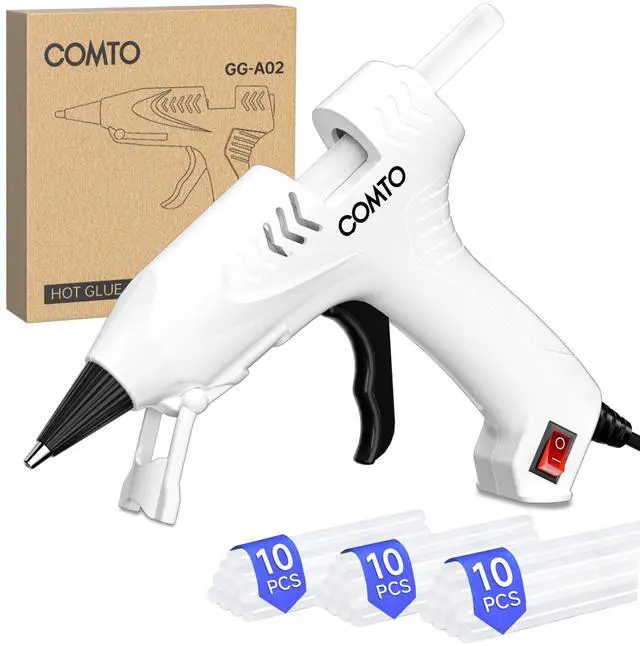 Main image of Hot Glue Gun Kit with 30 Sticks, 20W Fast Preheating Mini Hot Glue Gun and Sticks Set for School Crafts DIY Arts and Quick Home Repairs, White